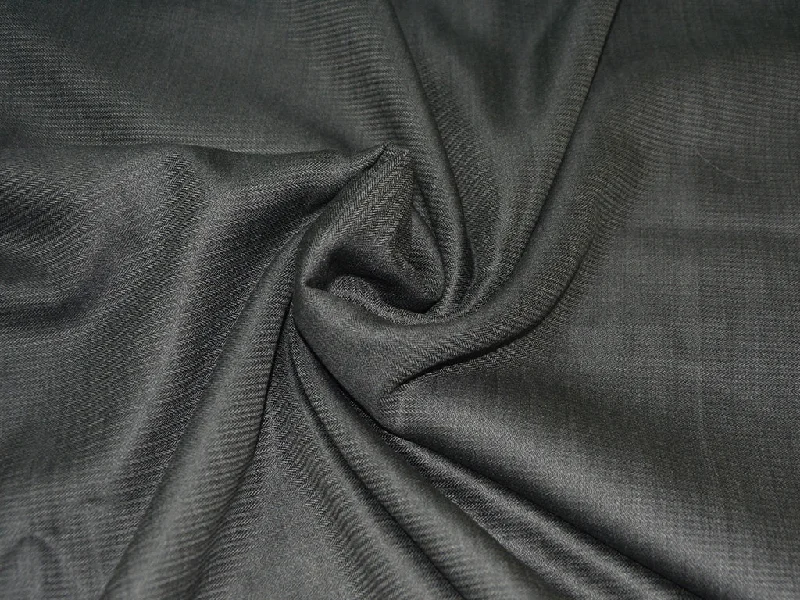 Plus Size Men's Charcoal Grey Linen Blazer with Notch Lapel for a Summer - Ready StylePrecut 1.5 Metre Dark Grey Wool Suiting Fabric