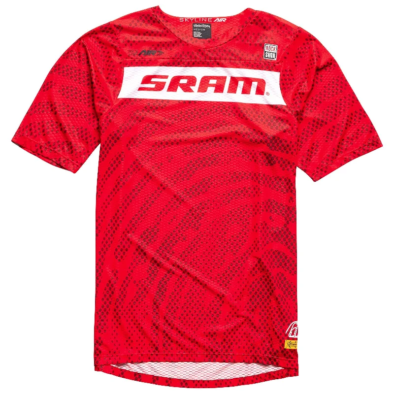 Men's Moisture - Wicking Lacrosse Jerseys with Mesh Panels for Optimal Performance on the FieldSkyline Air SS Jersey SRAM Roots Fiery Red