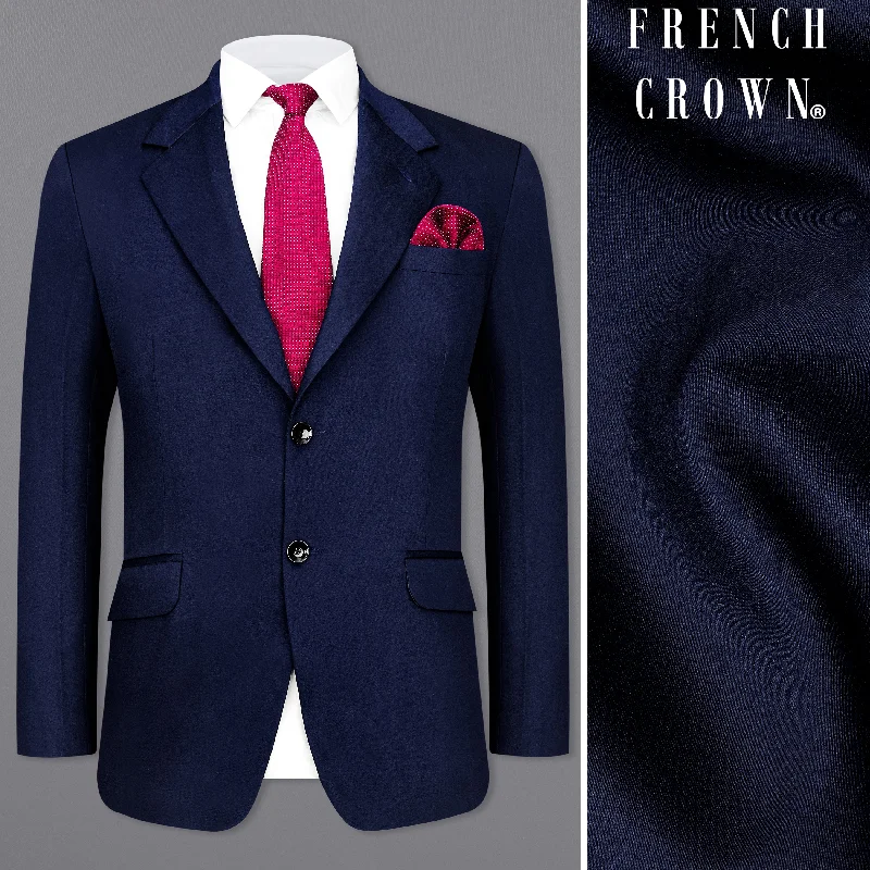 Men's Linen - Cotton Blend Blazer in Tan with Roll - Up Sleeves for a Laid - Back Summer LookSpace Blue Subtle Sheen Traveler Blazer Men's Linen - Cotton Blend Blazer in Tan with Roll - Up Sleeves for a Laid - Back Summer LookSpace Blue Subtle Sheen Traveler Blazer