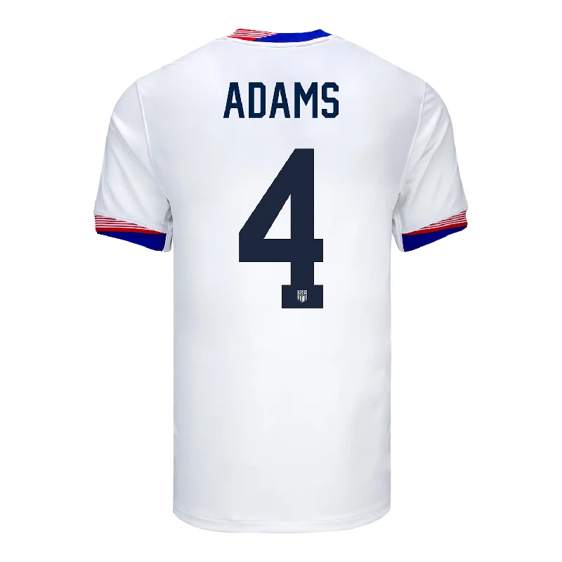 Men's Custom - Printed Baseball Jerseys with Player Names and Numbers for Personalized StyleMen's Nike USMNT 2024 American Classic Home Adams 4 Stadium Jersey