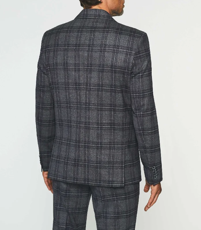 Men's Stretch - Fabric Blazer in Black for a Comfortable and Flexible Everyday WearVeste séparable à carreaux esprit Prince de Galles marine SERIE Men's Stretch - Fabric Blazer in Black for a Comfortable and Flexible Everyday WearVeste séparable à carreaux esprit Prince de Galles marine SERIE