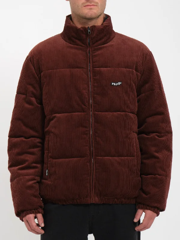 Stretch - fabric men jackets for unrestricted movement during workoutsWalltz Corduroy Jacket (Reversible) - BITTER CHOCOLATE