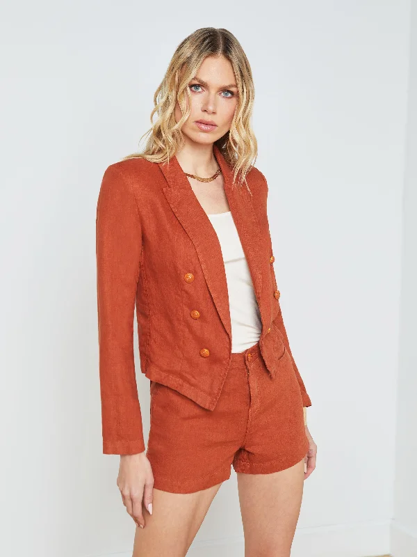 Tall Men's White Linen Blazer with Gold Buttons for a Beach - Ready and Elegant LookWayne Linen Blazer Tall Men's White Linen Blazer with Gold Buttons for a Beach - Ready and Elegant LookWayne Linen Blazer