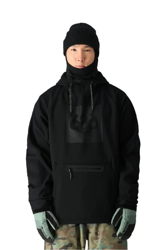 Men fleece - trimmed ski masks for winter sports686 Waterproof Hoody Black