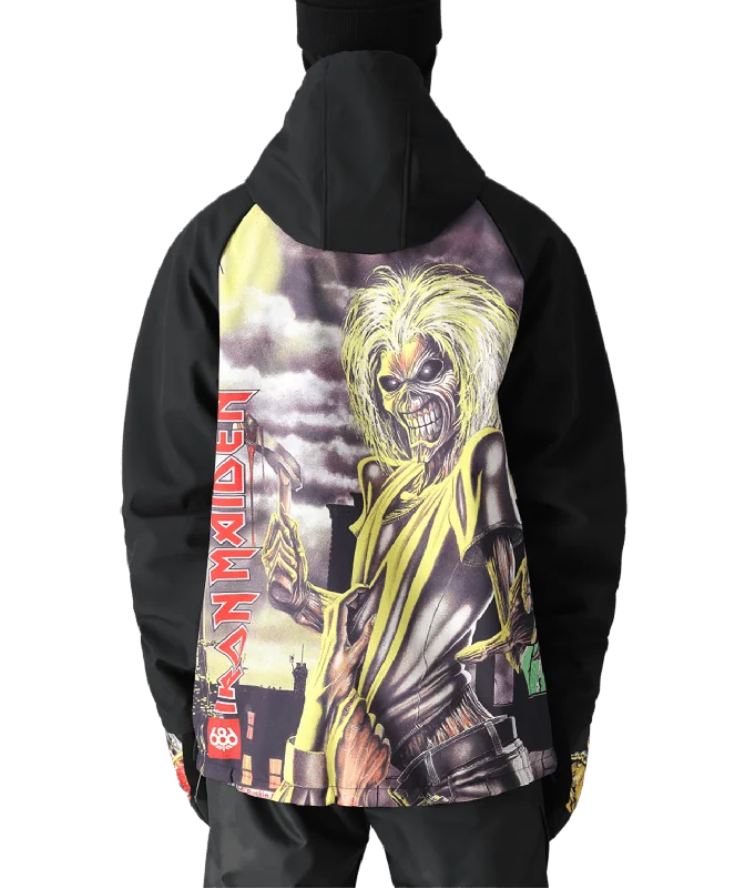 Men fleece - trimmed parkas for extreme cold conditions686 Waterproof Hoody Iron Maiden Killers Black