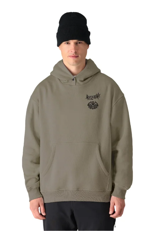 Men fleece - lined denim jackets for a rugged style686 Welcome Premium Heavyweight Pullover Hoodie Sage