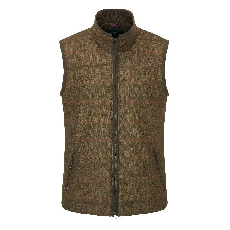Men fleece - trimmed parkas for extreme cold conditionsAlan Paine Didsmere Mens Gilet - Oak