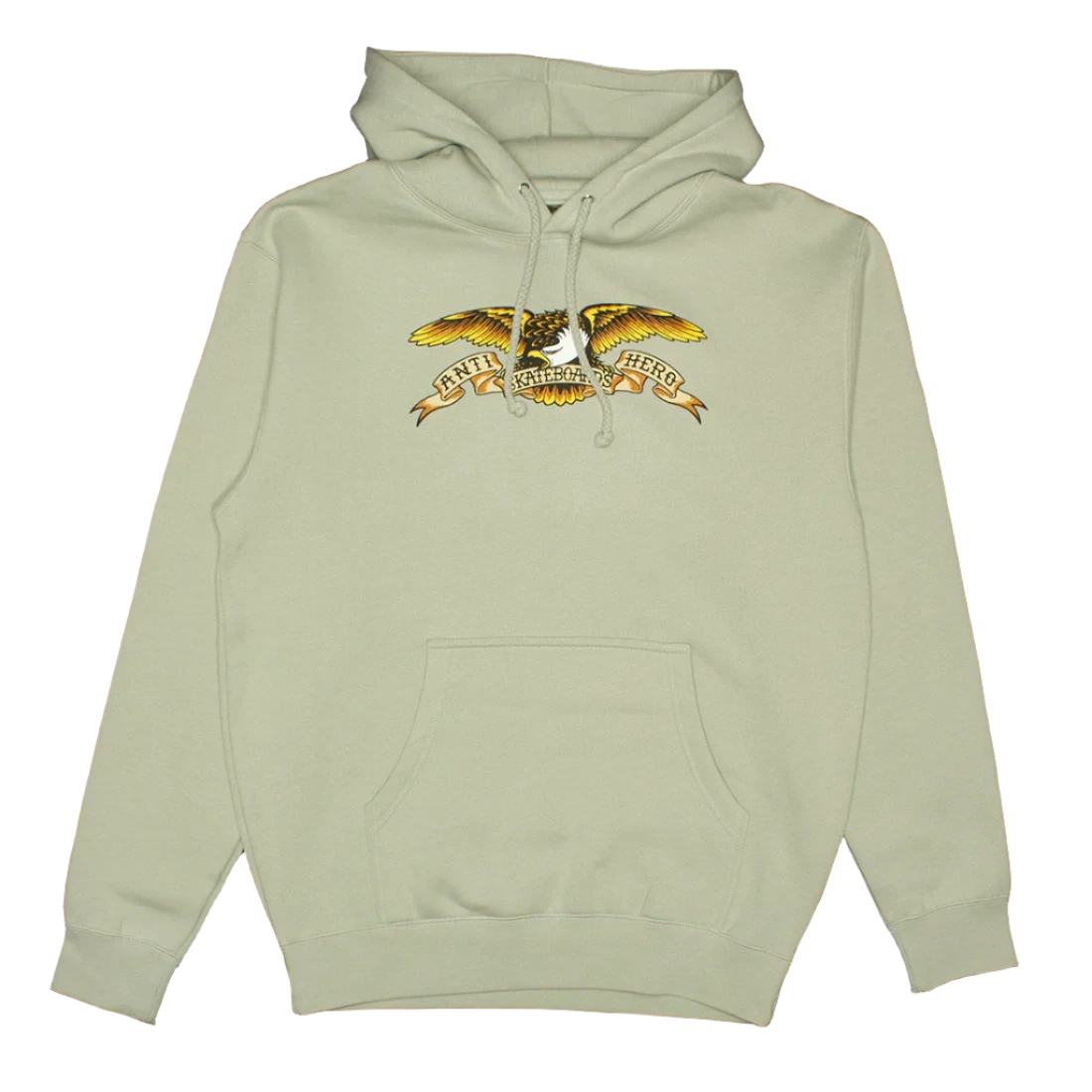 Men fleece - trimmed duffel bags for travel convenienceANTI HERO Eagle Pullover Hoodie Dusty Sage Men fleece - trimmed duffel bags for travel convenienceANTI HERO Eagle Pullover Hoodie Dusty Sage