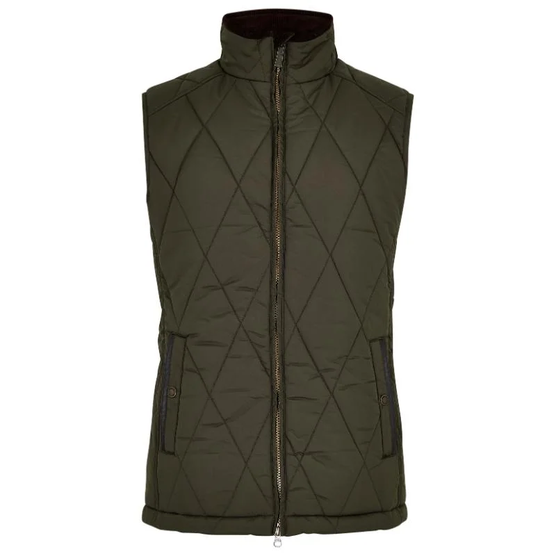 Men fleece - trimmed ski masks for winter sportsDubarry Colamber Mens Quilted Gilet - Olive