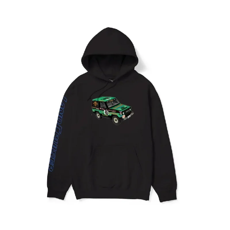 Men fleece - trimmed flannel shirts for a rustic charmHUF X Toyota Sahara Rally Hoodie Black