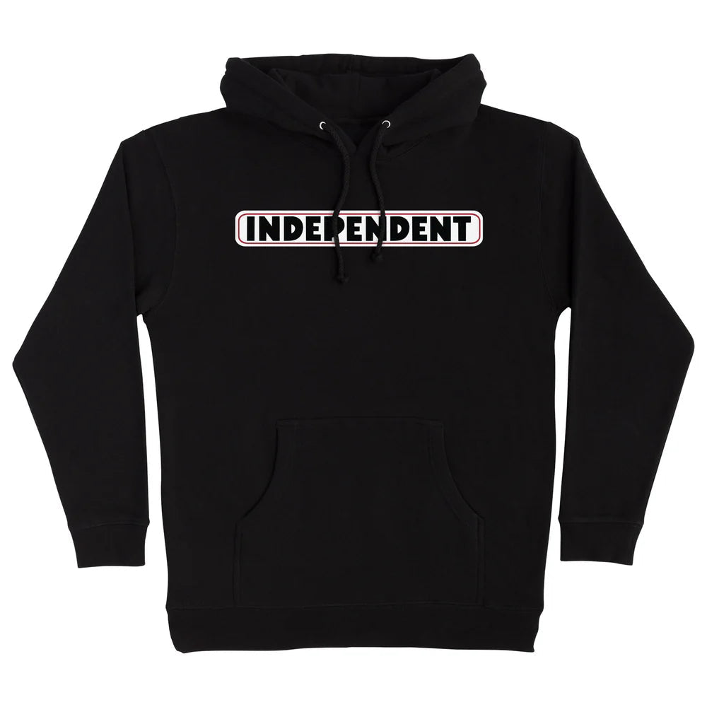 Men fleece - backed windbreakers for windy daysINDEPENDENT Bar Logo Pullover Hoodie Black Men fleece - backed windbreakers for windy daysINDEPENDENT Bar Logo Pullover Hoodie Black