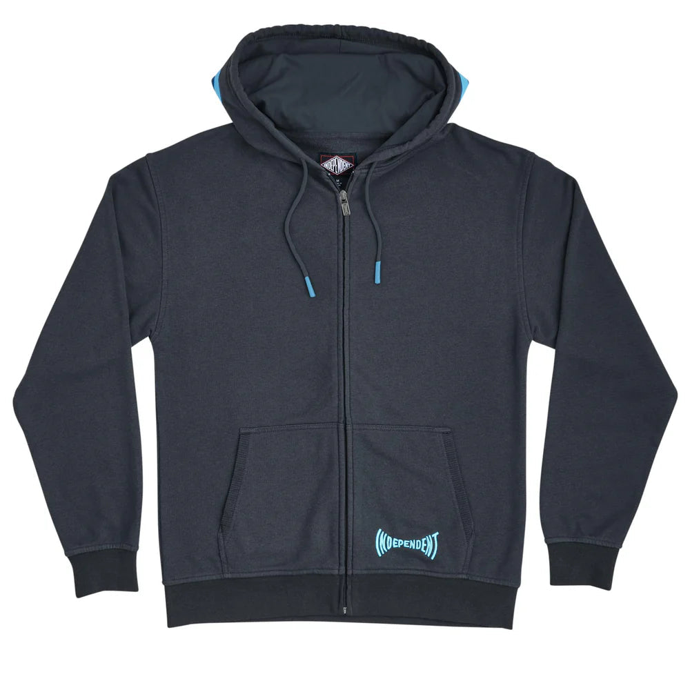 Men fleece beanies with a pom - pom for a trendy lookINDEPENDENT Span Zip Up Hoodie Slate Men fleece beanies with a pom - pom for a trendy lookINDEPENDENT Span Zip Up Hoodie Slate