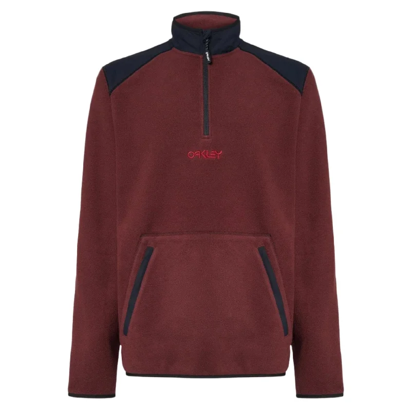 Men fleece - filled down vests for lightweight warmthOAKLEY Butter Tech Fleece Grenache