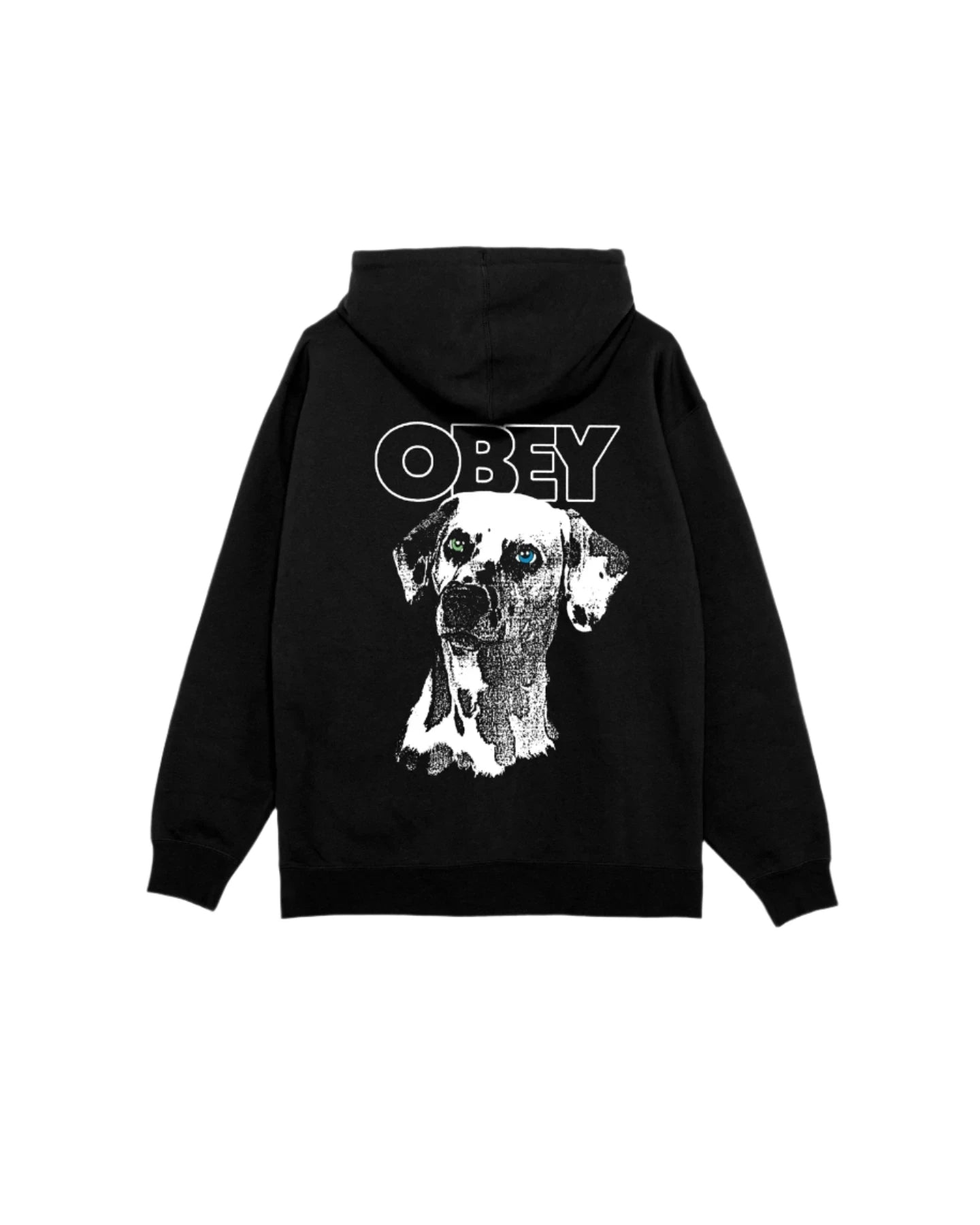 Men fleece - lined trucker hats for a casual lookOBEY Dalmatian Pullover Hoodie Black Men fleece - lined trucker hats for a casual lookOBEY Dalmatian Pullover Hoodie Black