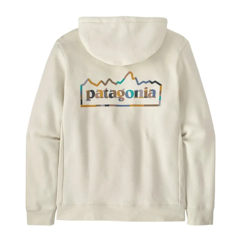 Men fleece - trimmed flannel shirts for a rustic charmPATAGONIA Unity Fitz Uprisal Hoodie Birch White