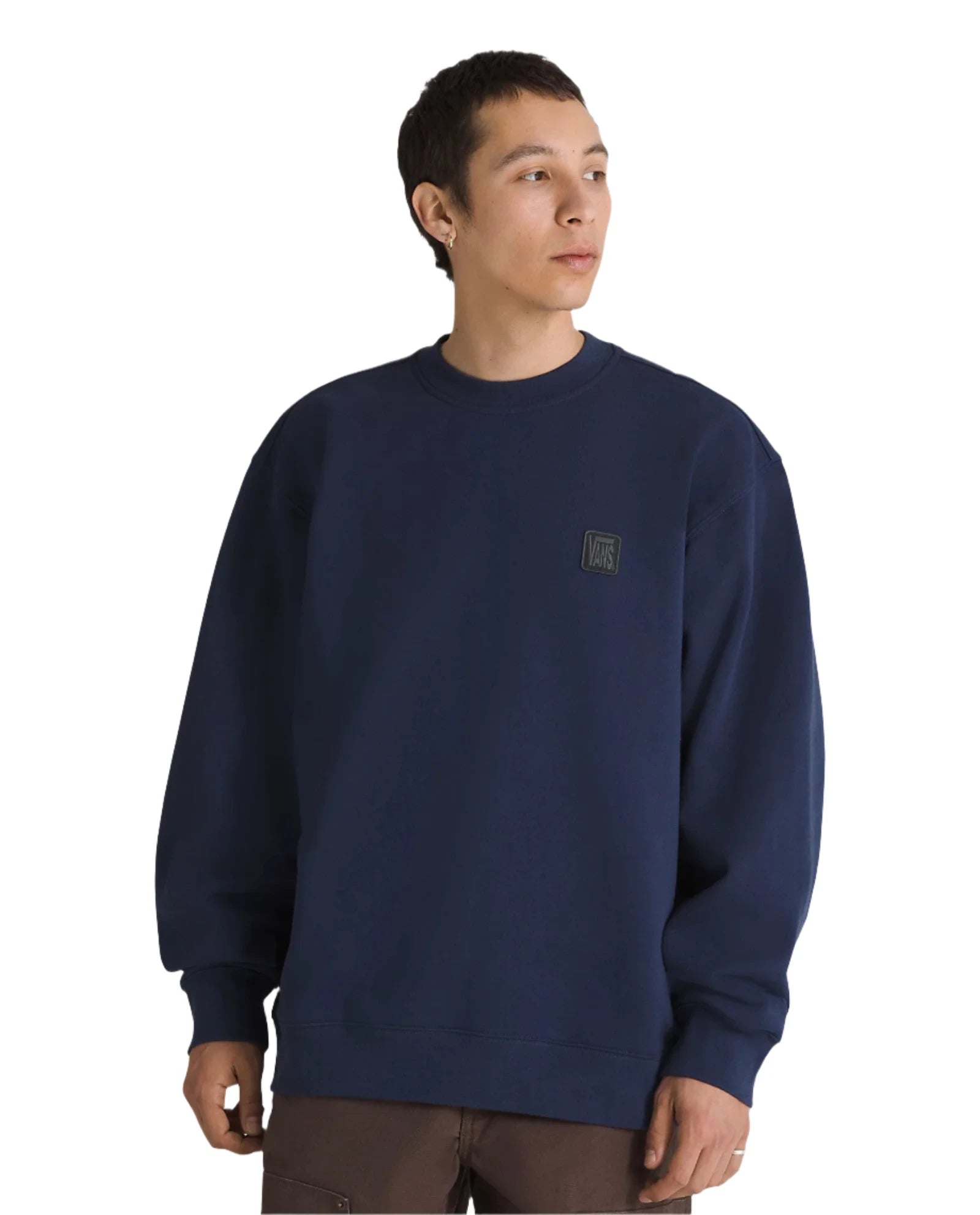 Men fleece quarter - zip pullovers with thumbholesVANS AVE Pullover Crewneck Sweater Dress Blues