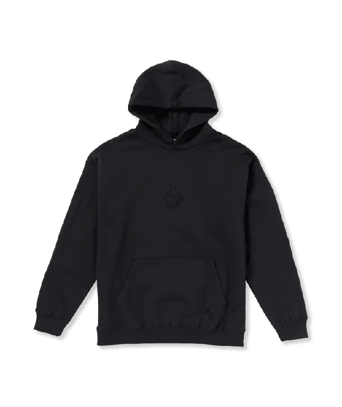 Men fleece quarter - zip pullovers with thumbholesVOLCOM Bryan Iguchi Pullover Hoodie Black