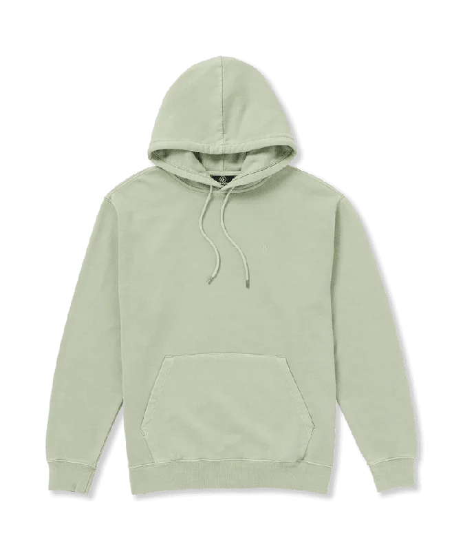 Men fleece - trimmed slippers for cozy indoor wearVOLCOM Single Stone PW Pullover Hoodie Green Tea