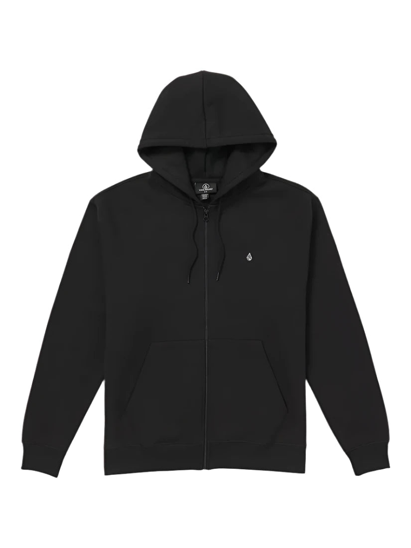 Men fleece - lined leather jackets for a luxurious feelVOLCOM Single Stone Zip Hoodie Black