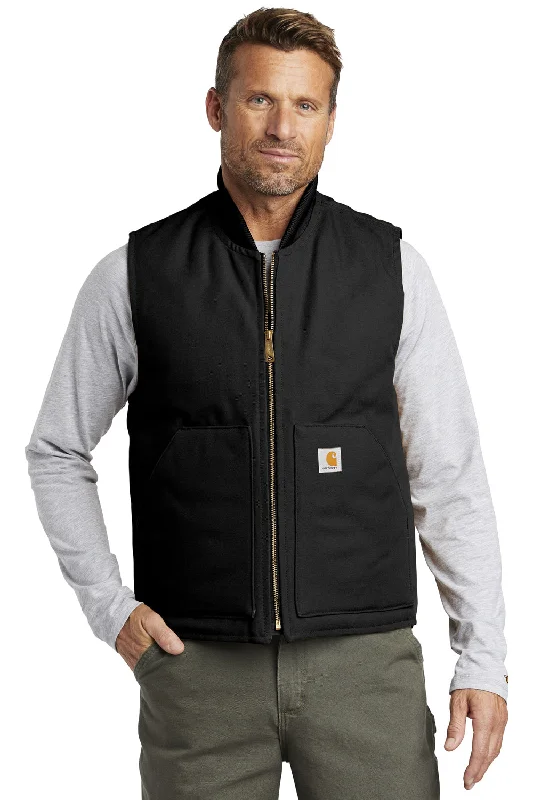 Plus Size Men's Striped Vest in Black and White for a Retro - Inspired LookCarhartt Mens Wind & Water Resistant Duck Cloth Full Zip Vest - Black Plus Size Men's Striped Vest in Black and White for a Retro - Inspired LookCarhartt Mens Wind & Water Resistant Duck Cloth Full Zip Vest - Black