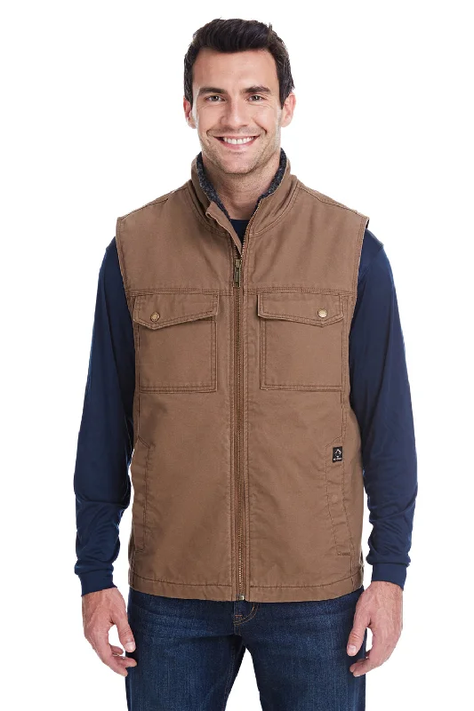 Men's Faux Fur Vest in Cream for a Stylish and Cozy Winter PieceDri Duck Mens Trek Full Zip Vest - Field Khaki
