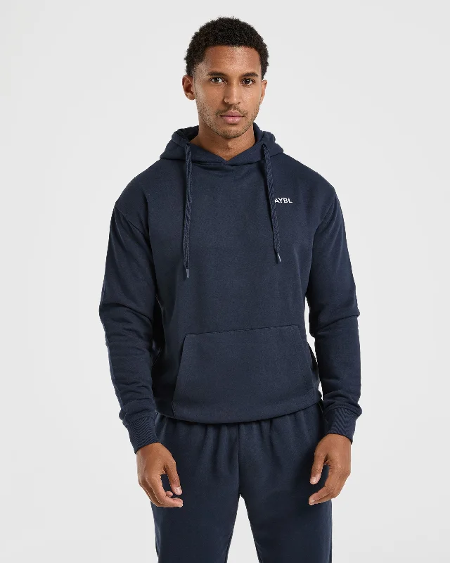 Men hoodie for gym workouts with moisture - wicking technologyEssential Lightweight Hoodie - Navy Men hoodie for gym workouts with moisture - wicking technologyEssential Lightweight Hoodie - Navy