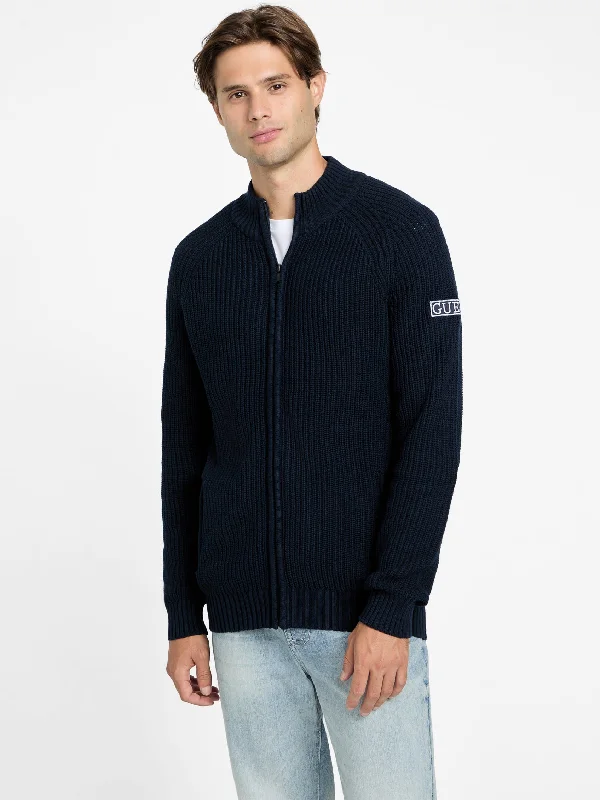 Slim Fit Men's Long - Sleeve Cotton - Linen Blend Sweater in Beige for a Summer Casual LookGabriel Mock-Neck Sweater Slim Fit Men's Long - Sleeve Cotton - Linen Blend Sweater in Beige for a Summer Casual LookGabriel Mock-Neck Sweater