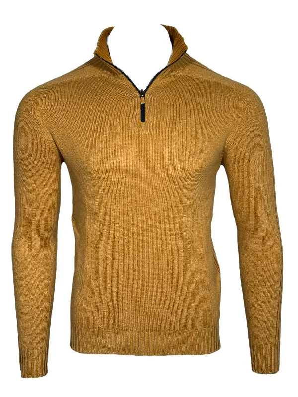 Men's Jacquard Patterned Wool - Acrylic Sweater in Purple for a Sophisticated Autumn OutfitMen Reversible Cashmere 1/4 Zip Sweater In Mustard Men's Jacquard Patterned Wool - Acrylic Sweater in Purple for a Sophisticated Autumn OutfitMen Reversible Cashmere 1/4 Zip Sweater In Mustard