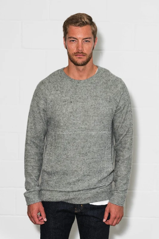 Men's Shawl - Collar Cardigan in Dark Grey for a Sophisticated and Versatile StyleMen's Soft Knit Melange Kangaroo Pocket Pullover Sweater