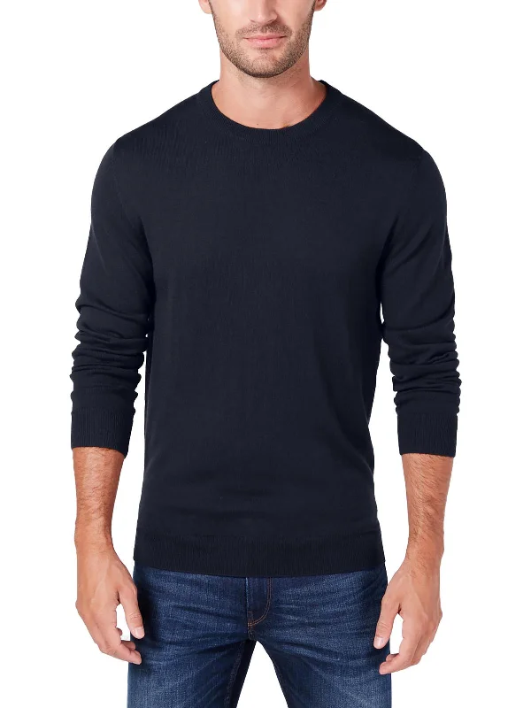 Men's Shearling - Lined Leather Sweater in Brown for a Rugged and Warm Winter EnsembleMens Merino Wool Regular Fit Pullover Sweater Men's Shearling - Lined Leather Sweater in Brown for a Rugged and Warm Winter EnsembleMens Merino Wool Regular Fit Pullover Sweater