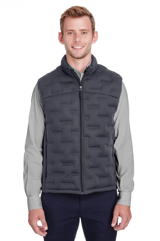 Men's Leather Vest with Studs in Brown for a Rock - n - Roll StyleNorth End Mens Pioneer Hybrid Waterproof Full Zip Vest - Carbon Grey/Black Men's Leather Vest with Studs in Brown for a Rock - n - Roll StyleNorth End Mens Pioneer Hybrid Waterproof Full Zip Vest - Carbon Grey/Black