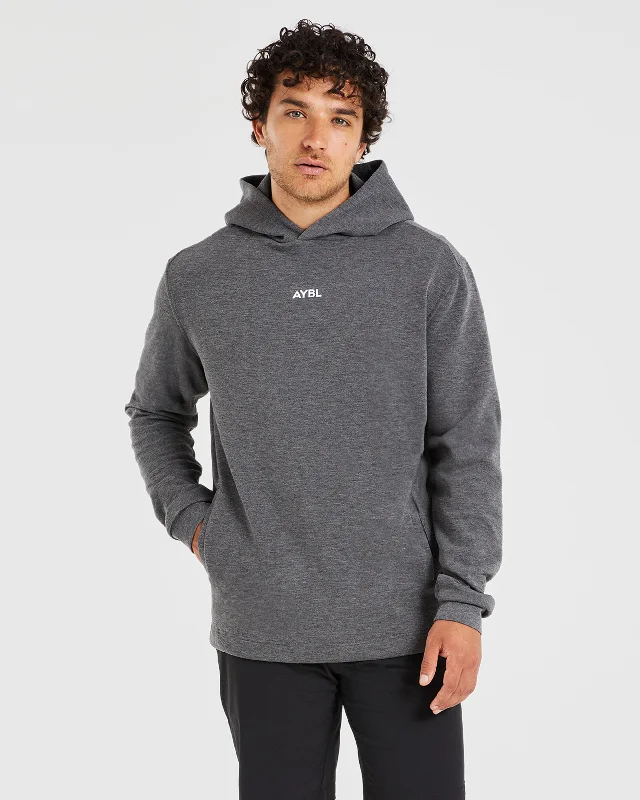 Tech - friendly men hoodie with a built - in headphone jackPerformance Lightweight Hoodie - Charcoal Marl Tech - friendly men hoodie with a built - in headphone jackPerformance Lightweight Hoodie - Charcoal Marl