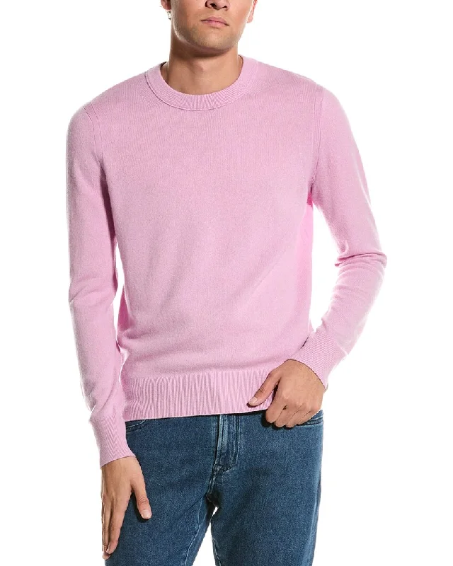 Plus Size Men's V - Neck Cashmere - Blend Sweater in Navy with Ribbed Trim for a Classic Stylerag & bone Harding Cashmere Sweater