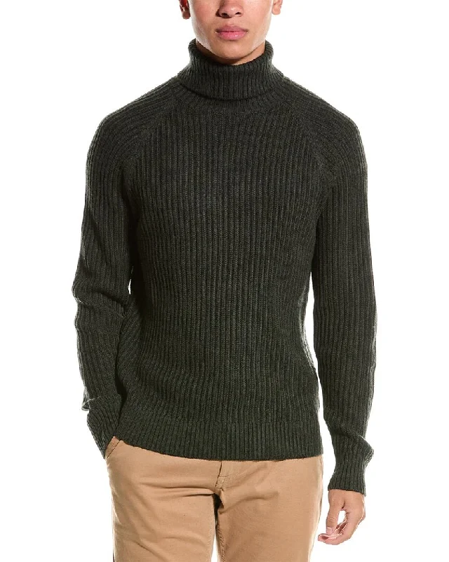 Plus Size Men's Open - Front Cardigan Sweater in Burgundy with Buttons for a Stylish LayerTodd Snyder Fisherman Stitch Wool