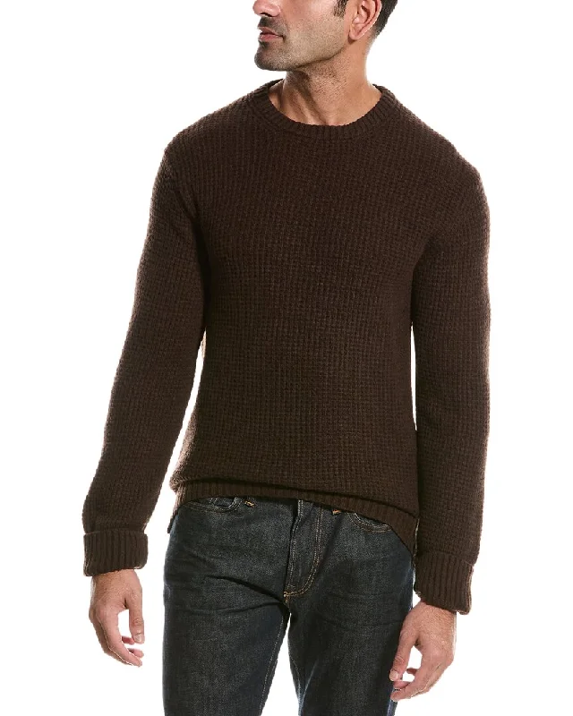 Plus Size Men's Distressed Denim - Look Sweater in Blue for a Trendy and Edgy StyleTodd Snyder Recycled Sweater