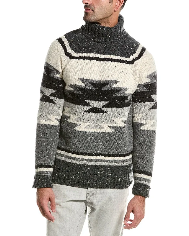 Tall Men's Button - Down Sweater in Mustard Yellow for a Pop of Color in SpringTodd Snyder Southwest Donegal Wool-Blend Sweater