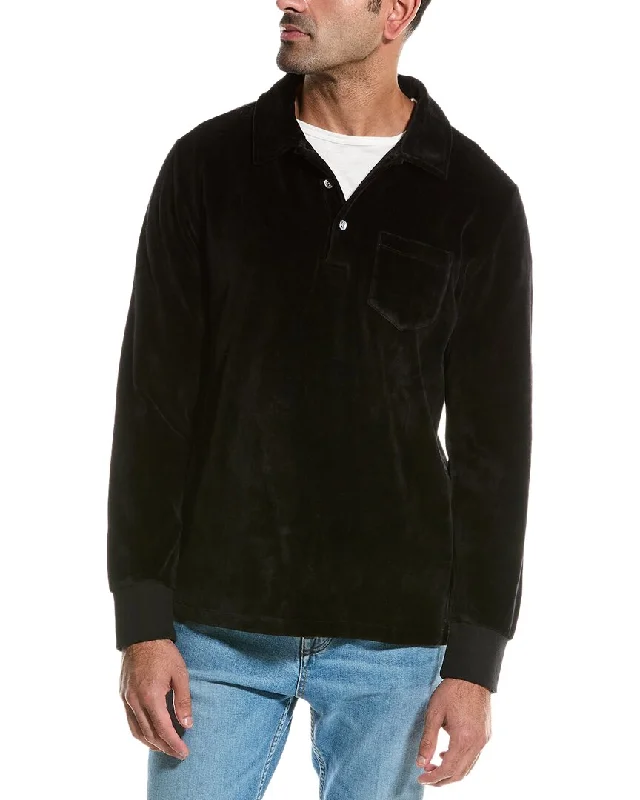 Plus Size Men's Pocket - Detail Sweater in Olive Green for a Practical and Fashionable Everyday WearTodd Snyder Velour Shirt