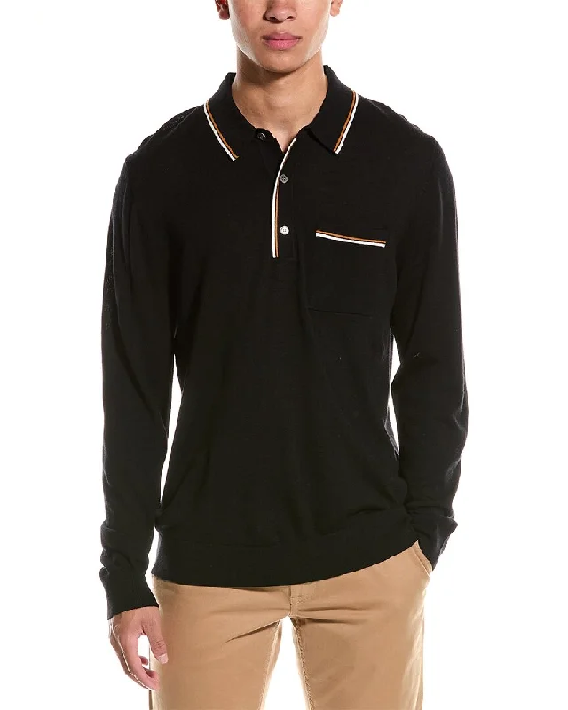 Men's Embroidered Floral Patterned Silk - Blend Sweater in Cream for a Spring - Inspired LookTodd Snyder Wool Sweater
