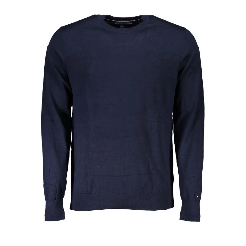 Men's Fuzzy Mohair - Blend Sweater in Light Pink for a Soft and Stylish LookTommy Hilfiger Elegant Crew Neck Merino Men's Sweater