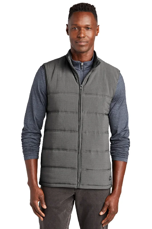 Athletic Fit Men's Mesh - Backed Vest in White for Sports and FitnessTravisMathew Mens Cold Bay Full Zip Vest - Quiet Shade Grey
