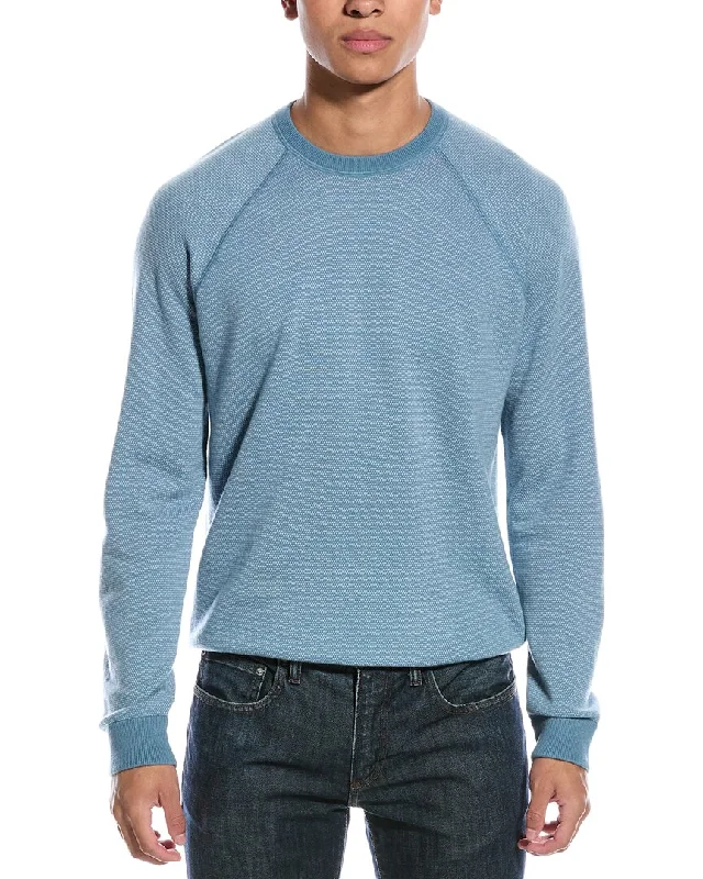 Tall Men's Button - Down Sweater in Mustard Yellow for a Pop of Color in SpringVince Birdseye Raglan Wool & Cashmere-Blend Crewneck Pullover Tall Men's Button - Down Sweater in Mustard Yellow for a Pop of Color in SpringVince Birdseye Raglan Wool & Cashmere-Blend Crewneck Pullover