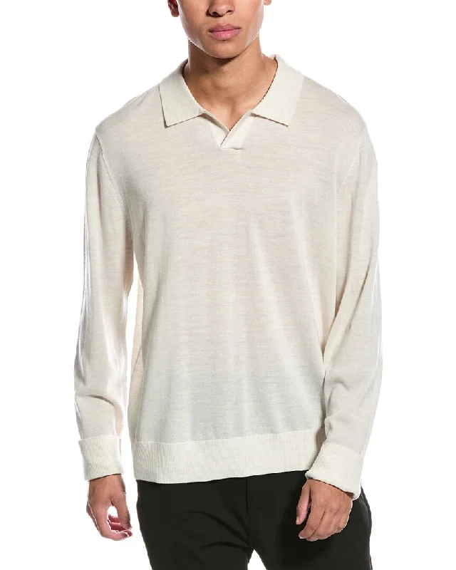 Men's Ribbed Bodycon Sweater in Red for a Sexy and Confident Night OutVince Wool Johnny Collar Sweater Men's Ribbed Bodycon Sweater in Red for a Sexy and Confident Night OutVince Wool Johnny Collar Sweater