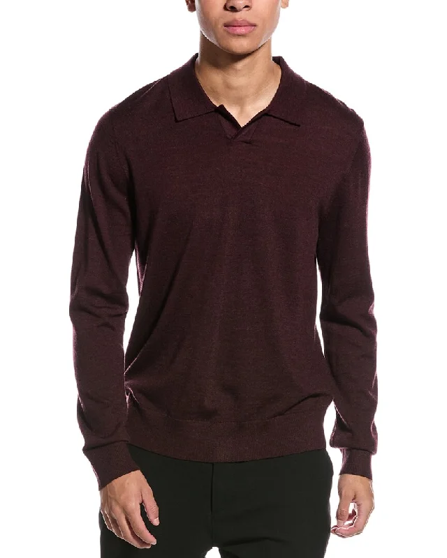 Men's Fringe - Trimmed Boho - Style Sweater in Beige for a Music Festival VibeVince Wool Johnny Collar Sweater Men's Fringe - Trimmed Boho - Style Sweater in Beige for a Music Festival VibeVince Wool Johnny Collar Sweater