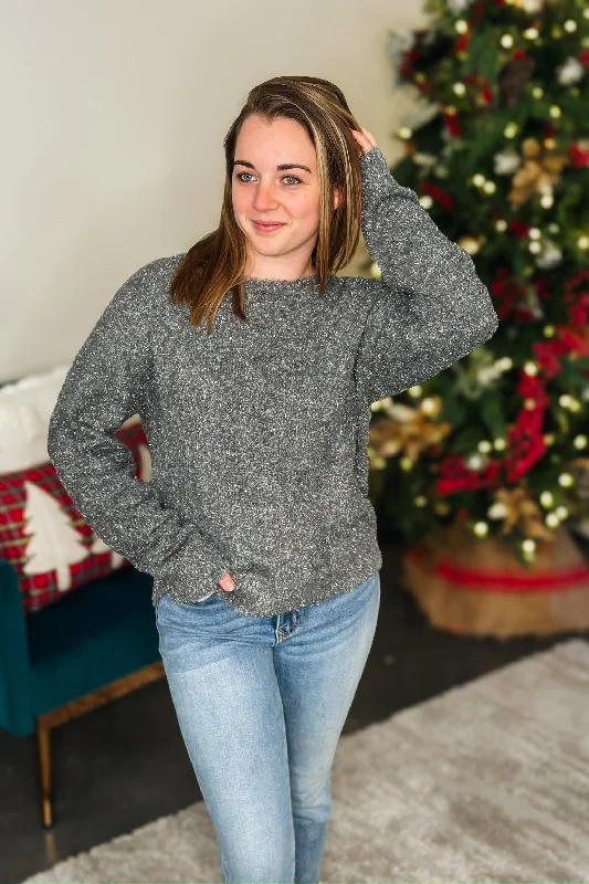 Plus Size Men's Patterned Fair Isle Cardigan in Multicolor for a Festive Winter VibeGrey Metallic Fleck Sweater Plus Size Men's Patterned Fair Isle Cardigan in Multicolor for a Festive Winter VibeGrey Metallic Fleck Sweater