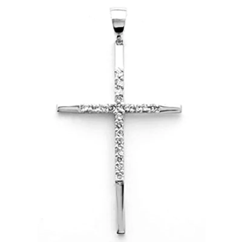 Men coats with a quick - drying feature for active lifestyles14k White Gold Diamond Cross Pendant