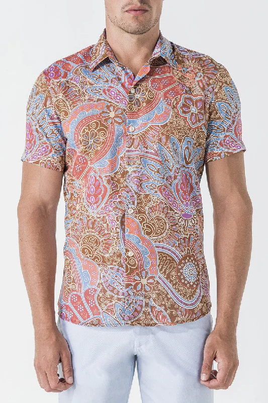 Men's shirtjackets with a moisture - wicking interior​1763 Ibiza Print S/SL Shirt