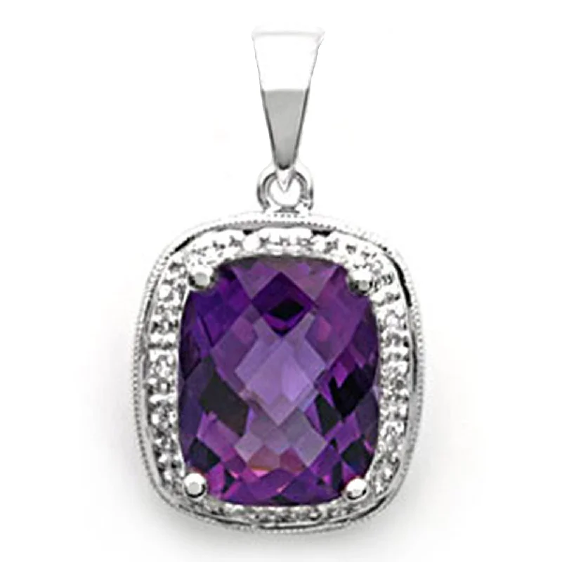 Men coats with a quick - drying feature for active lifestyles18k White Gold Cushion-Cut Amethyst and Diamond Pendant Men coats with a quick - drying feature for active lifestyles18k White Gold Cushion-Cut Amethyst and Diamond Pendant