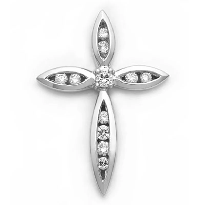 Men coats with a hooded design for added protection against the elements18k White Gold Diamond Cross Pendant