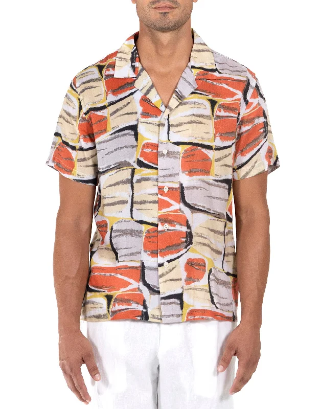 Men's shirtjackets with a stretch - fabric construction​2210 Anton Camp Collar S/SL - 100% Modal