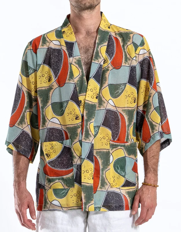 Men's shirtjackets with adjustable cuffs​2320  Bruce Lee Shirt  " Octave Print "